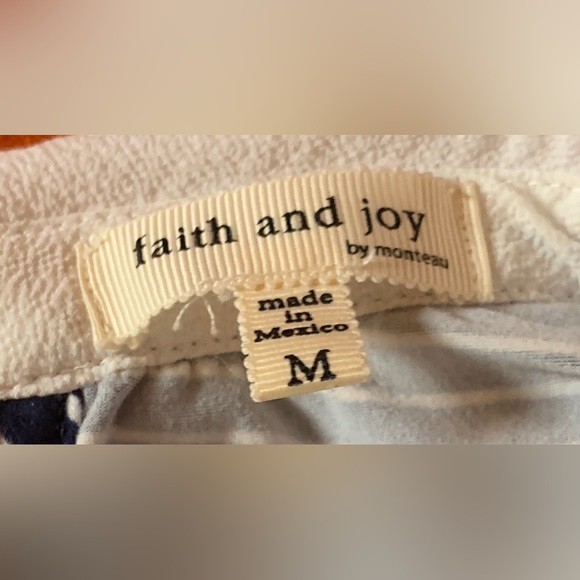 White Stripped Navy shirt with a White Collar - Picture 4 of 4